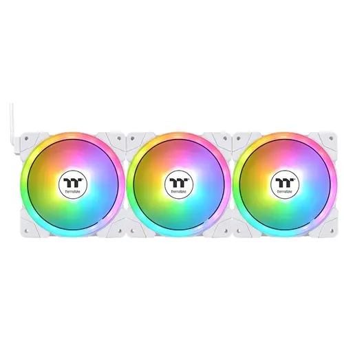 

Комплект вентиляторов Thermaltake Swafan EX12 ARGB, 120 мм, 2000rpm, 32.5 дБ, 4-pin PWM, 3шт, белый, ARGB подсветка (CL-F169-PL12SW-A), Swafan EX12 ARGB