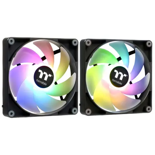 

Комплект вентиляторов Thermaltake CT140 ARGB Black, 140 мм, 1500rpm, 30.5 дБ, 4-pin PWM, 2шт, черный, ARGB подсветка (CL-F150-PL14SW-A), CT140 ARGB Black