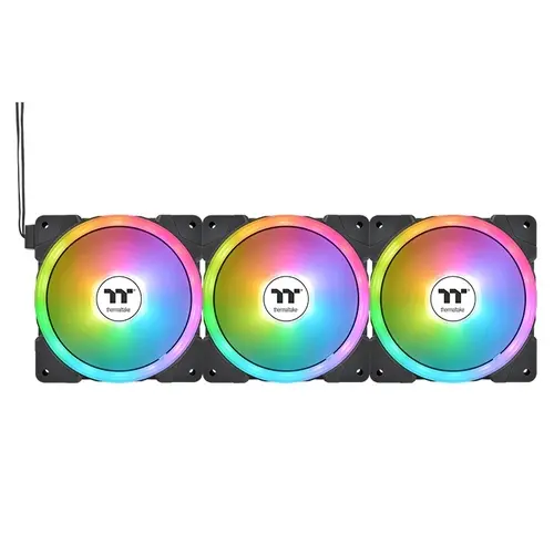 

Комплект вентиляторов Thermaltake Swafan EX14 ARGB, 140 мм, 2000rpm, 38.8 дБ, 4-pin PWM, 3шт, черный, ARGB подсветка (CL-F168-PL14SW-A), Swafan EX14 ARGB