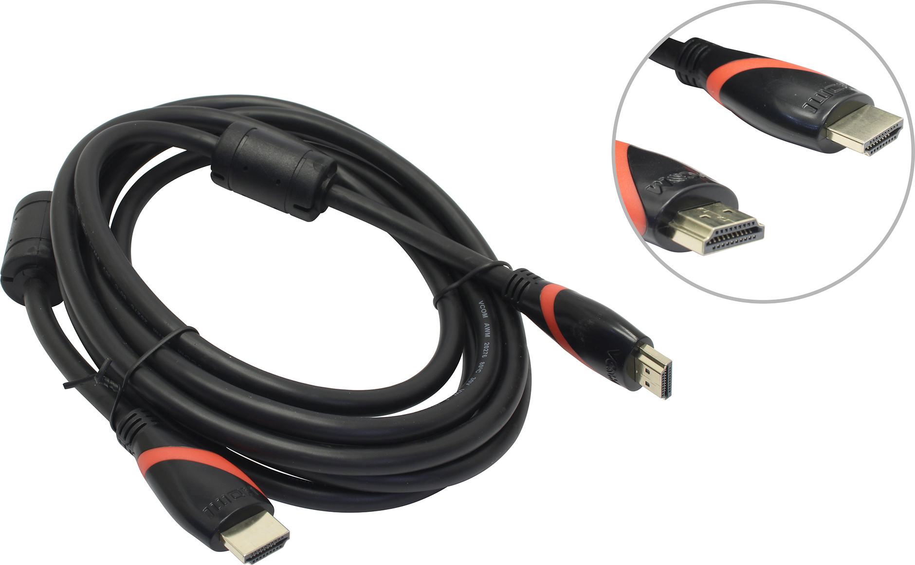 Vcom hdmi 19m m. Кабель VCOM cg525d-r-3м. Кабель VCOM cg525-r-3м.