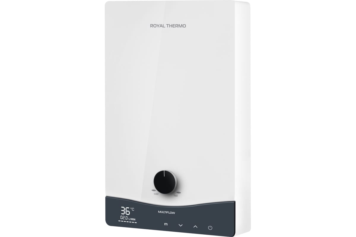 

Водонагреватель Royal Thermo NPX 8 Multiflow электрический, проточный, 4.2л/мин, 8.8 кВт (НС-1588898), Белый, NPX 8