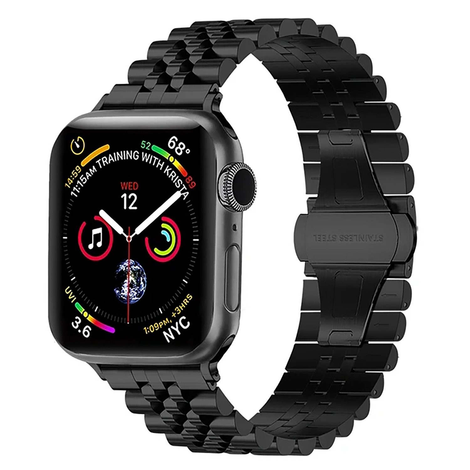Ремешок ApW35 для Apple Watch 42-49 мм, черный
