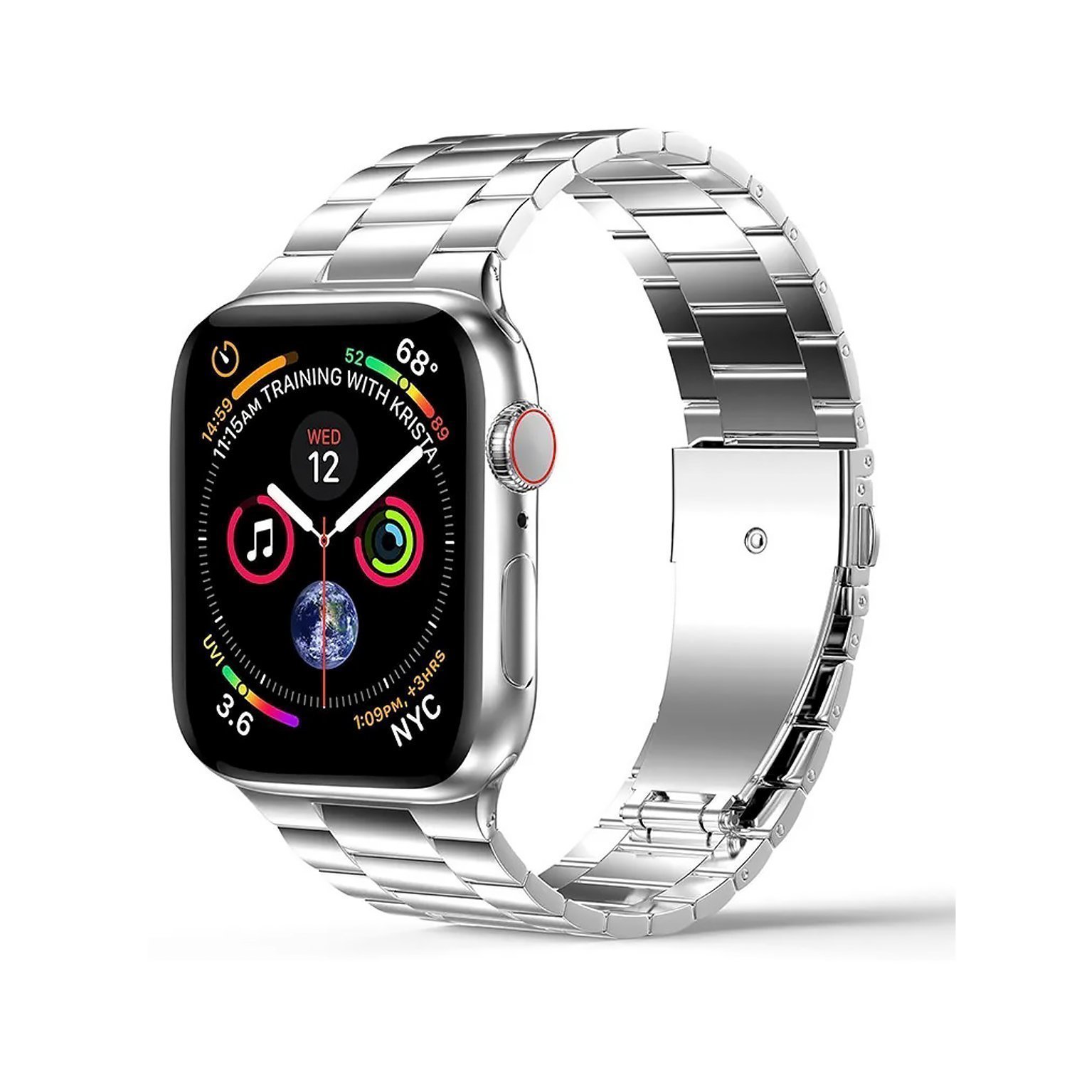 Ремешок ApW36 для Apple Watch 38-41 мм, серебристый