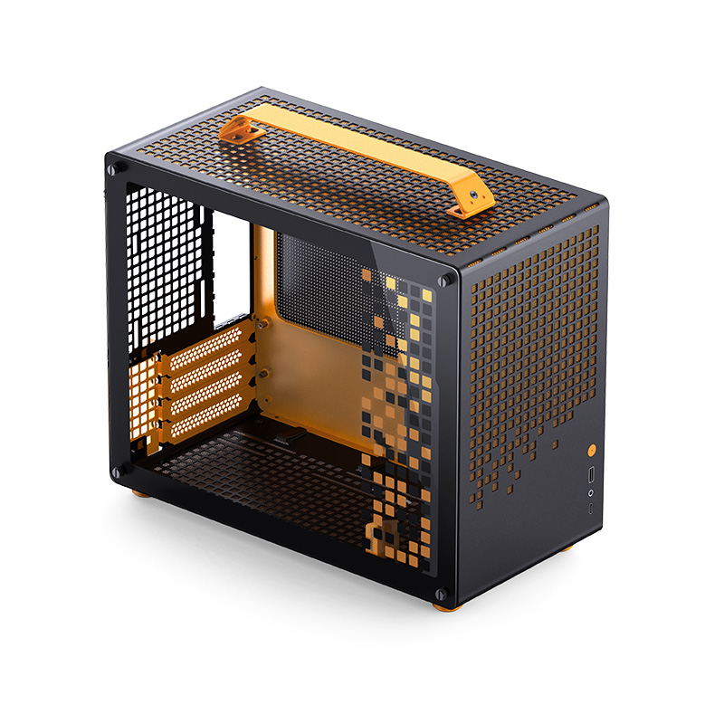 Корпус JONSBO Jonsplus Z20, mATX, Mini-Tower, USB 3.0, USB Type-C, черный/оранжевый, без БП (PCC_JB_Z20_Orange_Black)