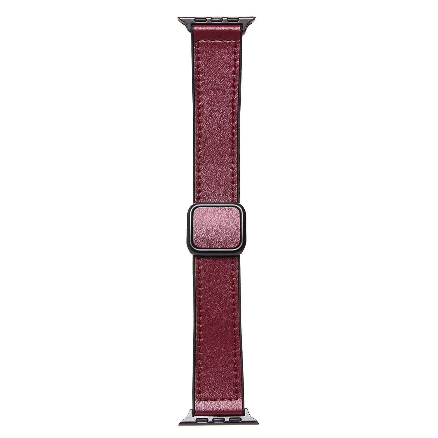 Ремешок ApW38 Square buckle для Apple Watch 42-49 мм, бордовый
