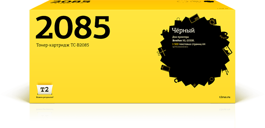 

Картридж лазерный T2 TC-B2085 (TN-2085), черный, 1500 страниц, совместимый для Brother HL-2035R