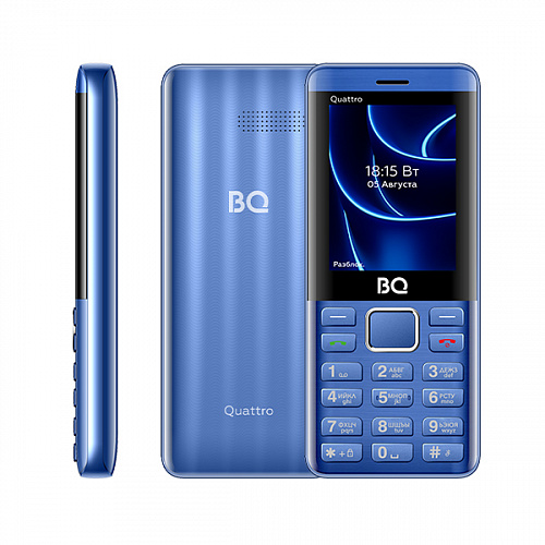 Мобильный телефон BQ 2453 Quattro синий