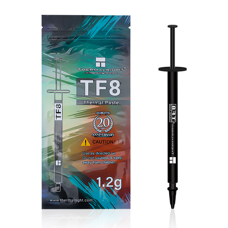 

Термопаста Thermalright TF8, 13.8 Вт/м·К, блистер, термопаста, лопатка, 1.2 г, серый (TF8-1.2G), TF8