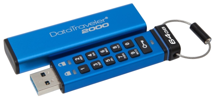 

Флешка 64Gb USB 3.1 Kingston DataTraveler 2000, синий (DT2000/64GB), DataTraveler 2000