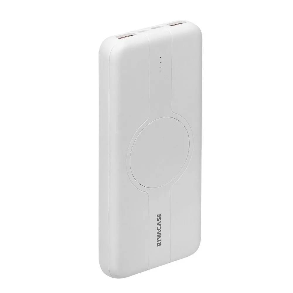 

Портативный аккумулятор (Powerbank) RivaCase VA2601, 10000 мА·ч, 4xUSB, 3А, Type-C, QC, PD, QI, белый, VA2601