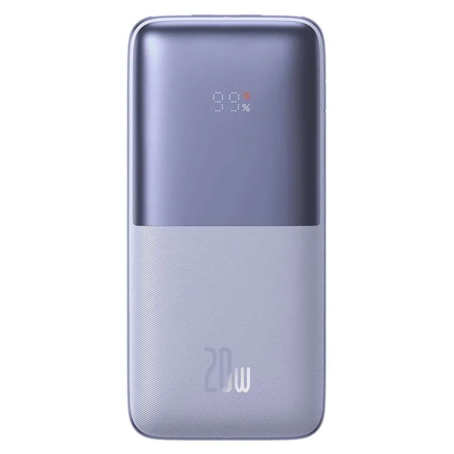 

Портативный аккумулятор (Powerbank) BASEUS Bipow Pro Digital Display, 10000 мА·ч, 3xUSB, 3А, Type-C, QC, PD, пурпурный (PPBD040205), Bipow Pro Digital Display