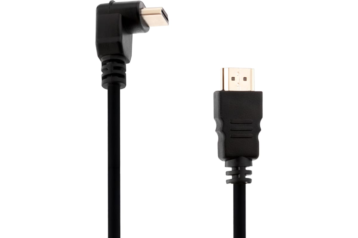 

Кабель HDMI(19M)-HDMI(19M) прямой/угловой v1.4 4K, 3 м, черный Proconnect (17-6205-4)