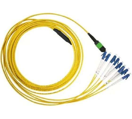 

Кабельная сборка TopLan, MPO/UPC-12xLC, одномодовый, 9/125, OS2, одинарный, 10 м, LSZH, желтый (TOP-12M-12LC/OS2-10)