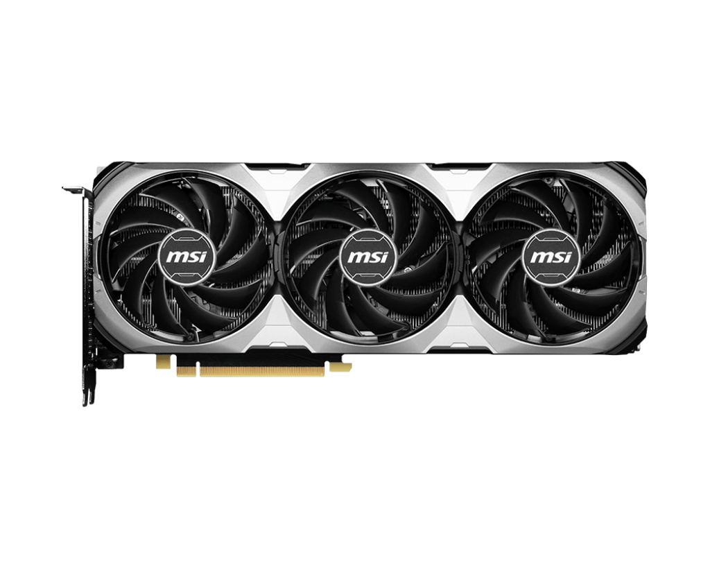 

Видеокарта MSI NVIDIA GeForce RTX 4070 Super VENTUS 3X, 12Gb GDDR6X, 192 бит, PCI-E, HDMI, 3DP, Retail (GeForce RTX 4070 SUPER 12G VENTUS 3X), VENTUS 3X