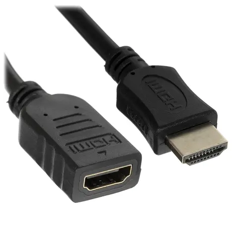 

Кабель-удлинитель HDMI(19M)-HDMI(19F) v2.0 4K, экранированный, 1.8 м, черный Cablexpert CC-HDMI4X (CC-HDMI4X-6), CC-HDMI4X