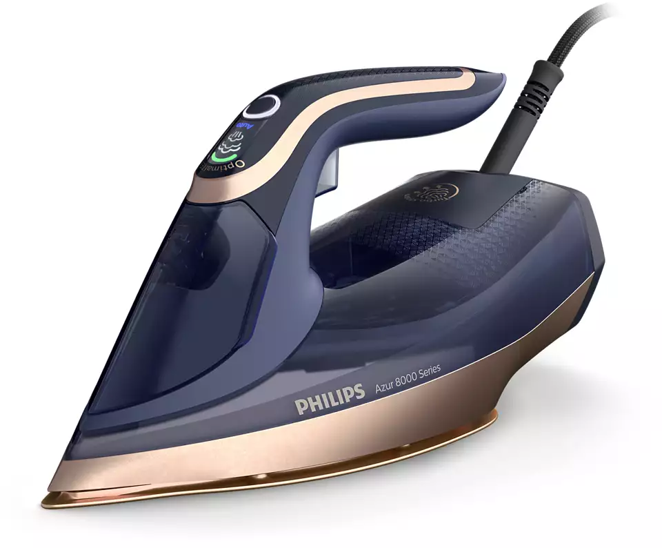 

Утюг Philips Azur 8000 Series DST8050/20 3 кВт, длина шнура 3 м, синий, DST8050/20