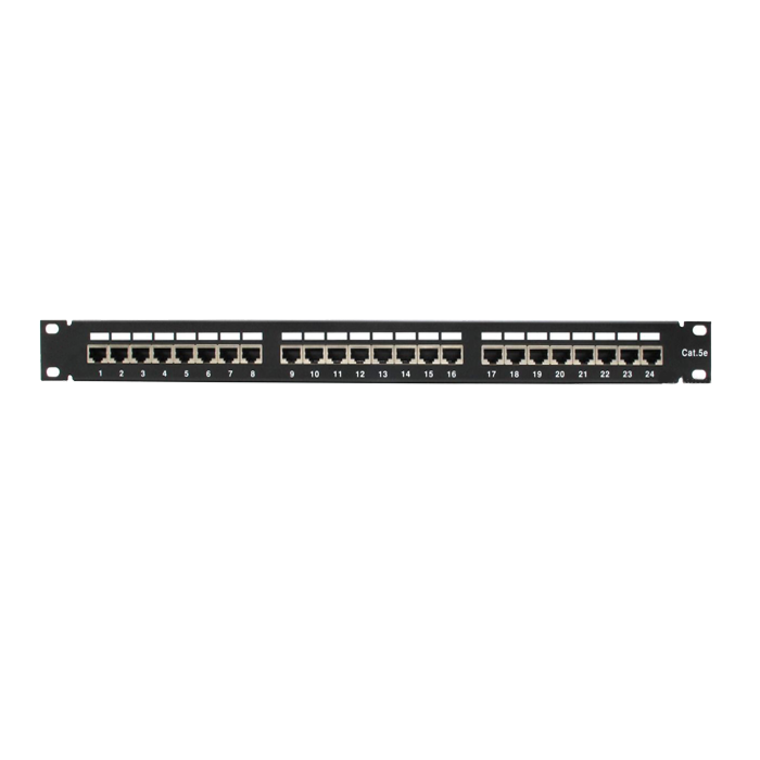 

Патч-панель в шкаф 19" 1U, порты: 24 x RJ-45 кат. 5e, экранированная, органайзер, черный, 10-0402, SUPRLAN (10-0402), 10-0402