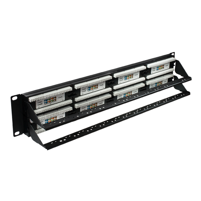 

Патч-панель в шкаф 19" 2U, порты: 48 x RJ-45 кат. 5e, органайзер, черный, 10-0405, SUPRLAN (10-0405), 10-0405