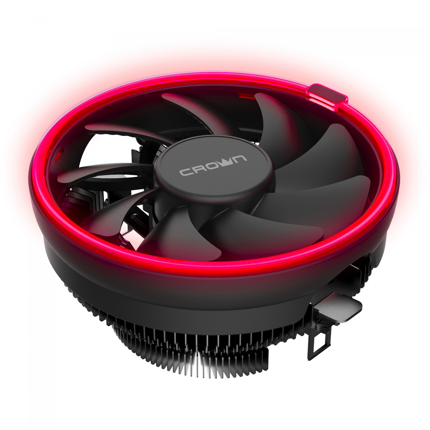 

Кулер для процессора CROWN CM-1150PWM RED v2 для Socket/115x/1200/1700/1851/AM2+/AM3/AM3+/FM1/AM4, 105 мм, 1800rpm, 26.3 дБА, 115 Вт, 4-pin PWM, Al, Red LED, CM-1150PWM RED v2