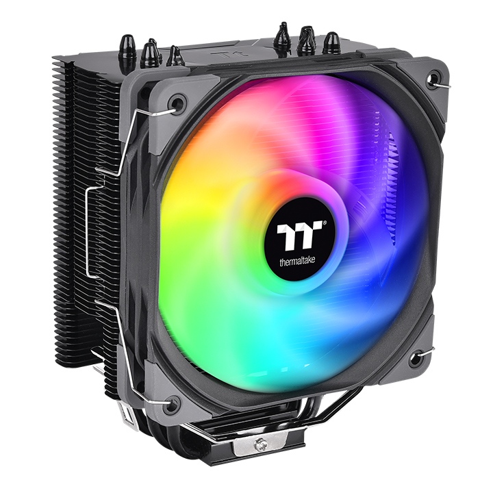 

Кулер для процессора Thermaltake UX200 SE ARGB для Socket/115x/1200/1700/1851/AM2/AM2+/AM3/AM3+/FM1/AM4/AM5/FM2/FM2+, 120 мм, 1800rpm, 25 дБА, 170 Вт, 4-pin PWM+3-pin 5V ARGB, Al+Cu, ARGB (CL-P105-AL12SW-A), UX200 SE ARGB