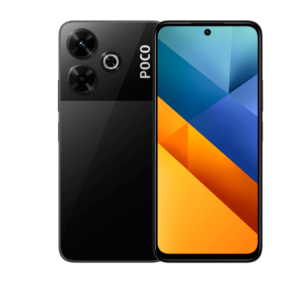 

Смартфон POCO M6, 6.79" 2400x1080 IPS, MediaTek Helio G91 Ultra, 6Gb RAM, 128Gb, 3G/4G, NFC, Wi-Fi, BT, 2xCam, 2-Sim, 5.03 А·ч, USB Type-C, Android 14, черный (55858/2404APC5FG), M6