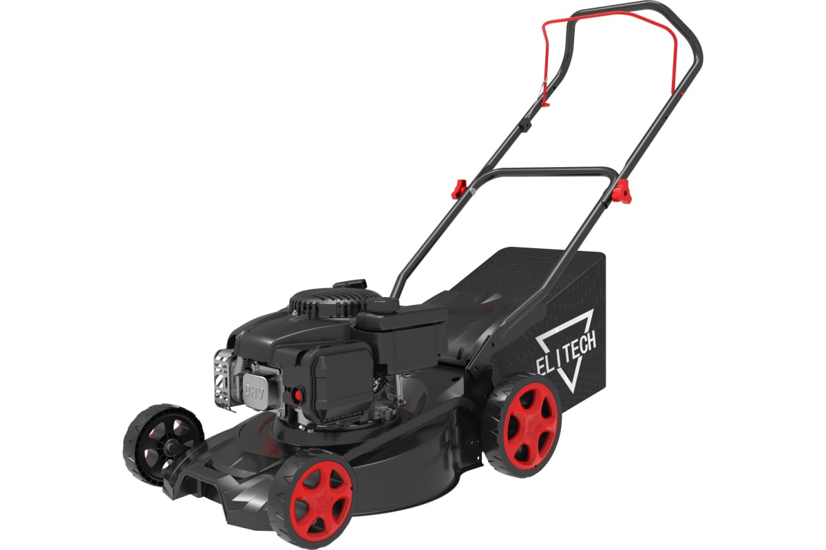 

Колесная газонокосилка ELITECH К4500L E1601.006.00, бензиновая, 2.94 кВт, 4 л.с., ширина скашивания 43 см, высота скашивания 2.5 см-6.5 см, объем травосборника 50л., 30 кг (201504), К4500L E1601.006.00