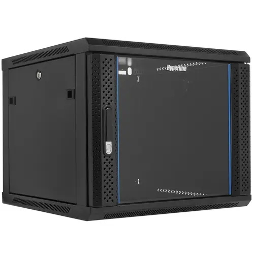 

Шкаф телекоммуникационный настенный 9U 600x600 мм, стекло/металл, черный, разборный, Hyperline TWB (TWB-0966-GP-RAL9004)