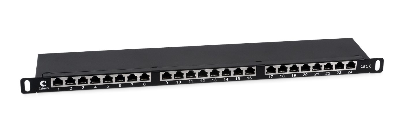 

Патч-панель высокой плотности 19" 0.5U, порты: 24 x RJ-45 кат. 6, экранированная, черный, PLHD-24-Cat.6-SH-Dual-0,5U, Cabeus (PLHD-24-Cat.6-SH-Dual-0,5U), PLHD-24-Cat.6-SH-Dual-0,5U