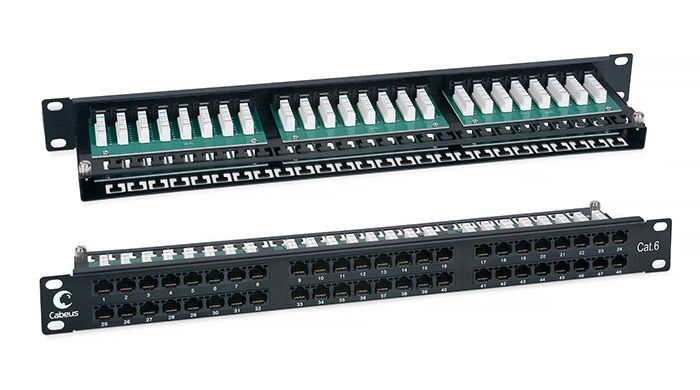 

Патч-панель высокой плотности 19" 1U, порты: 48 x RJ-45 кат. 6, черный, PLHD-48-Cat.6-Dual, Cabeus (PLHD-48-Cat.6-Dual), PLHD-48-Cat.6-Dual