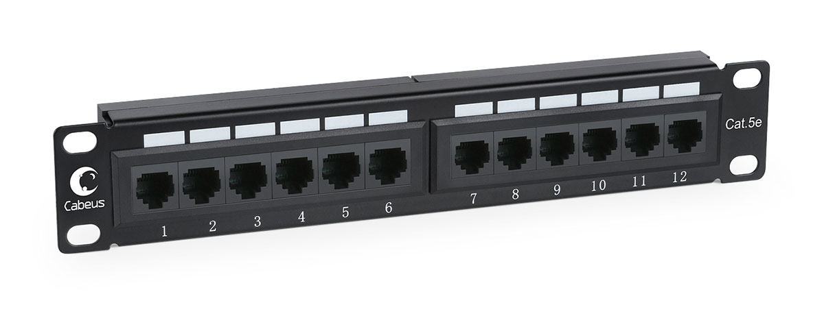 

Патч-панель в шкаф 10" 1U, порты: 12 x RJ-45 кат. 5e, черный, PL-12-Cat.5e 10"-Dual, Cabeus (PL-12-Cat.5e 10"-Dual), PL-12-Cat.5e 10"-Dual