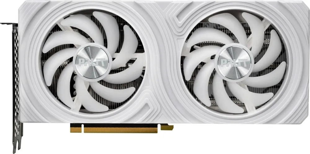 

Видеокарта Palit NVIDIA GeForce RTX 4060Ti DUAL-RTX4060TI-O8G-WHITE, 8Gb DDR6, 128 бит, PCI-E, HDMI, 3DP, Retail (NE6406T019P1-1048L), DUAL-RTX4060TI-O8G-WHITE