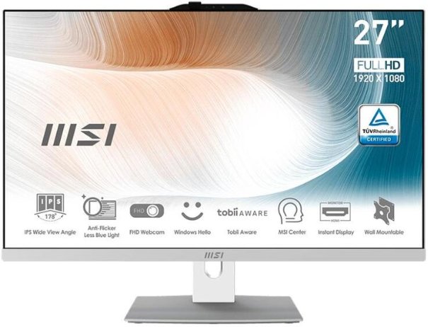 

Моноблок MSI AM272P 12M 27" 1920x1080, Intel Core i7-150U 1.8 ГГц, 32Gb RAM, 1Tb SSD, WiFi, BT, Cam, W11Pro, белый, клавиатура, мышь (9S6-AF8232-684), 12M