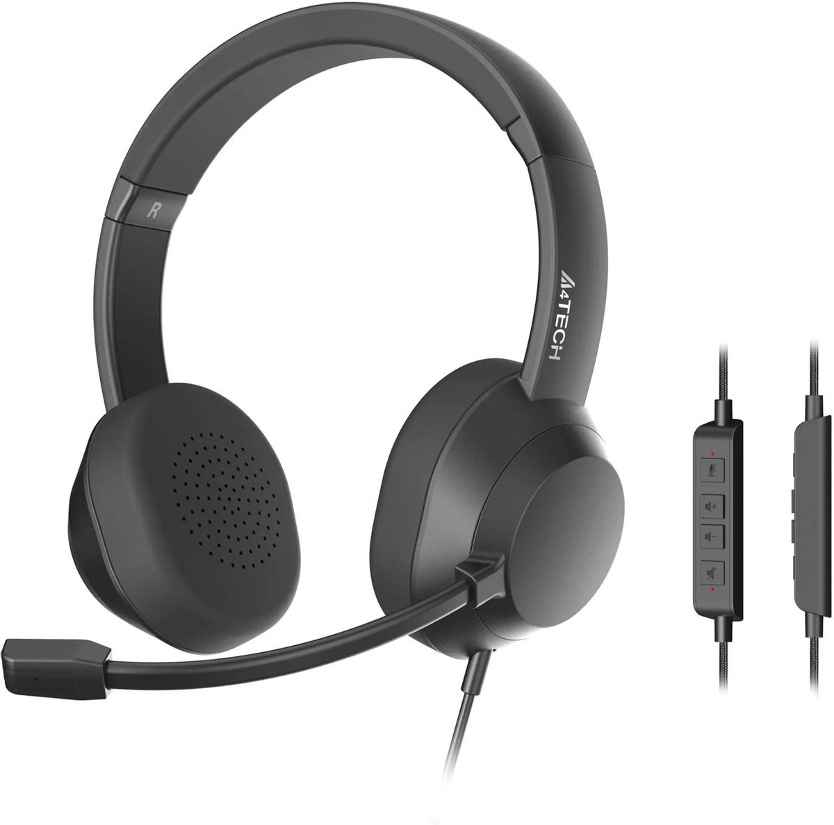 Проводная гарнитура A4Tech Fstyler FH150U, черный (FH150U)