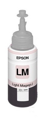 Чернила Epson 673, 70 мл, светло-пурпурный, оригинальные для Epson L800/L805/L810/L850/L1800 (C13T67364A/C13T673698)