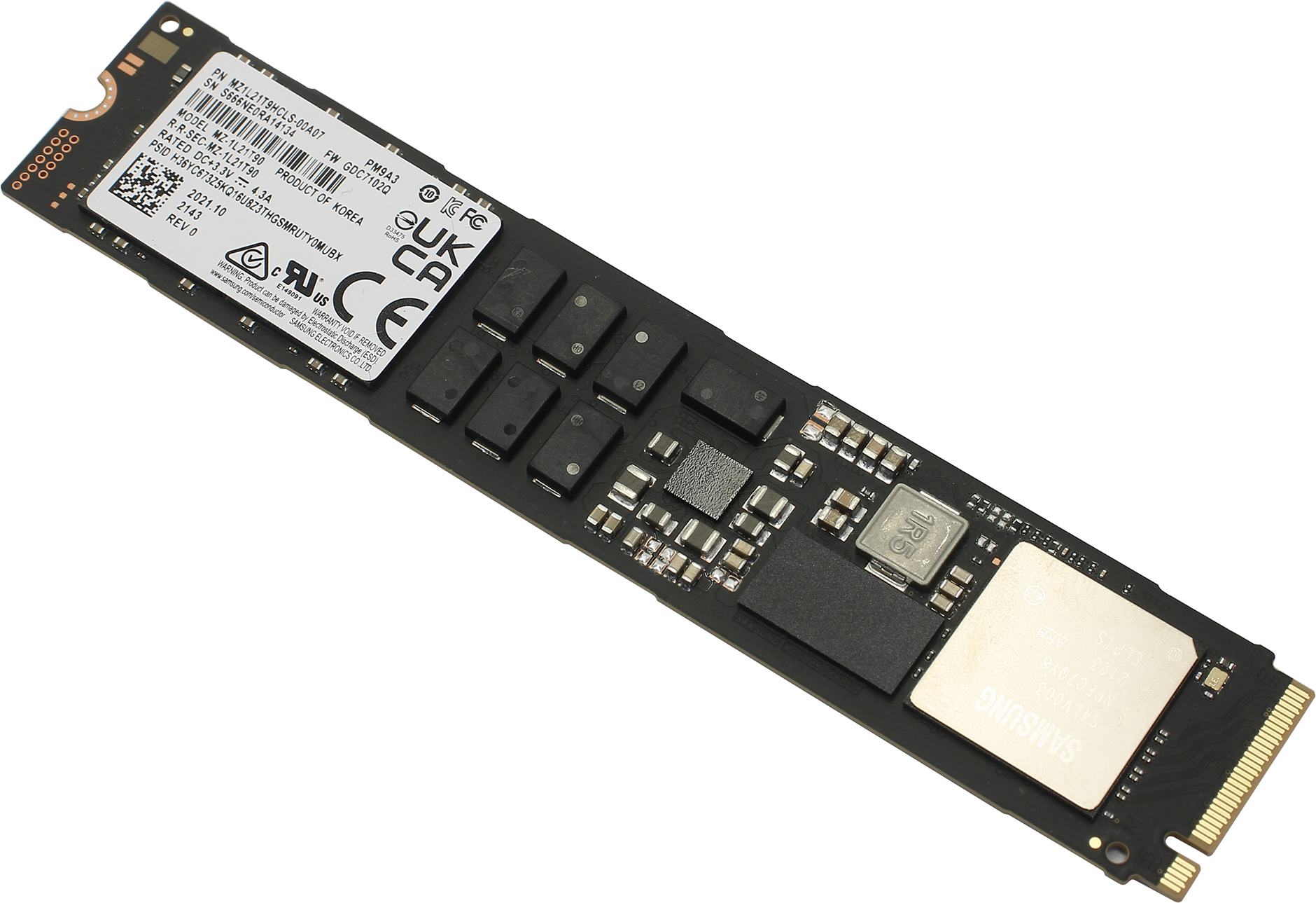 

Твердотельный накопитель (SSD) Samsung 1.92Tb PM9A3, M.2 22110, PCI-E, NVMe (MZ1L21T9HCLS-00A07)