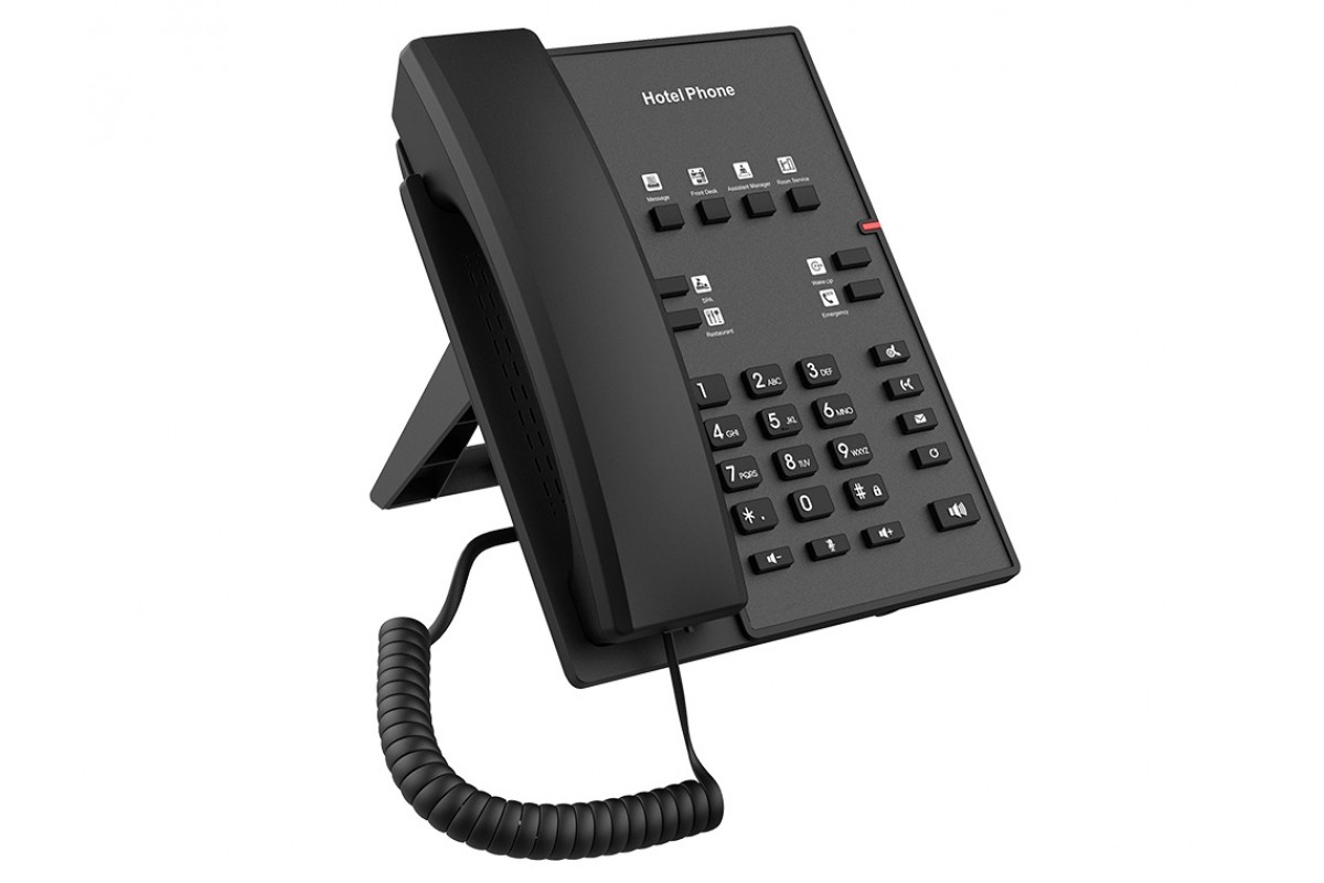 

VoIP-телефон Fanvil H1, 2 линии, PoE, черный, H1