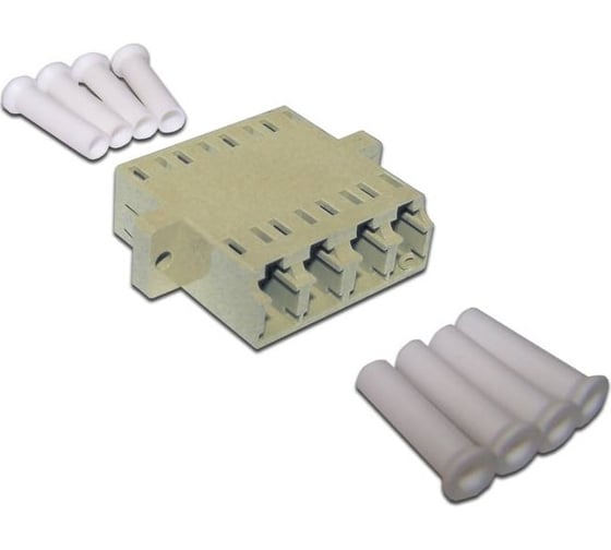 

Адаптер оптический LC (UPC), квадро, многомодовый, бежевый TWT (TWT-4LC/S-AM-MM)