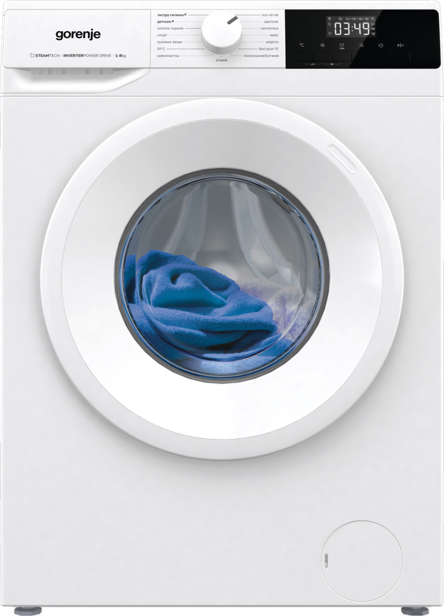 Стиральная машина Gorenje WNHPI84AS/R, 8 кг, 1400 об/мин