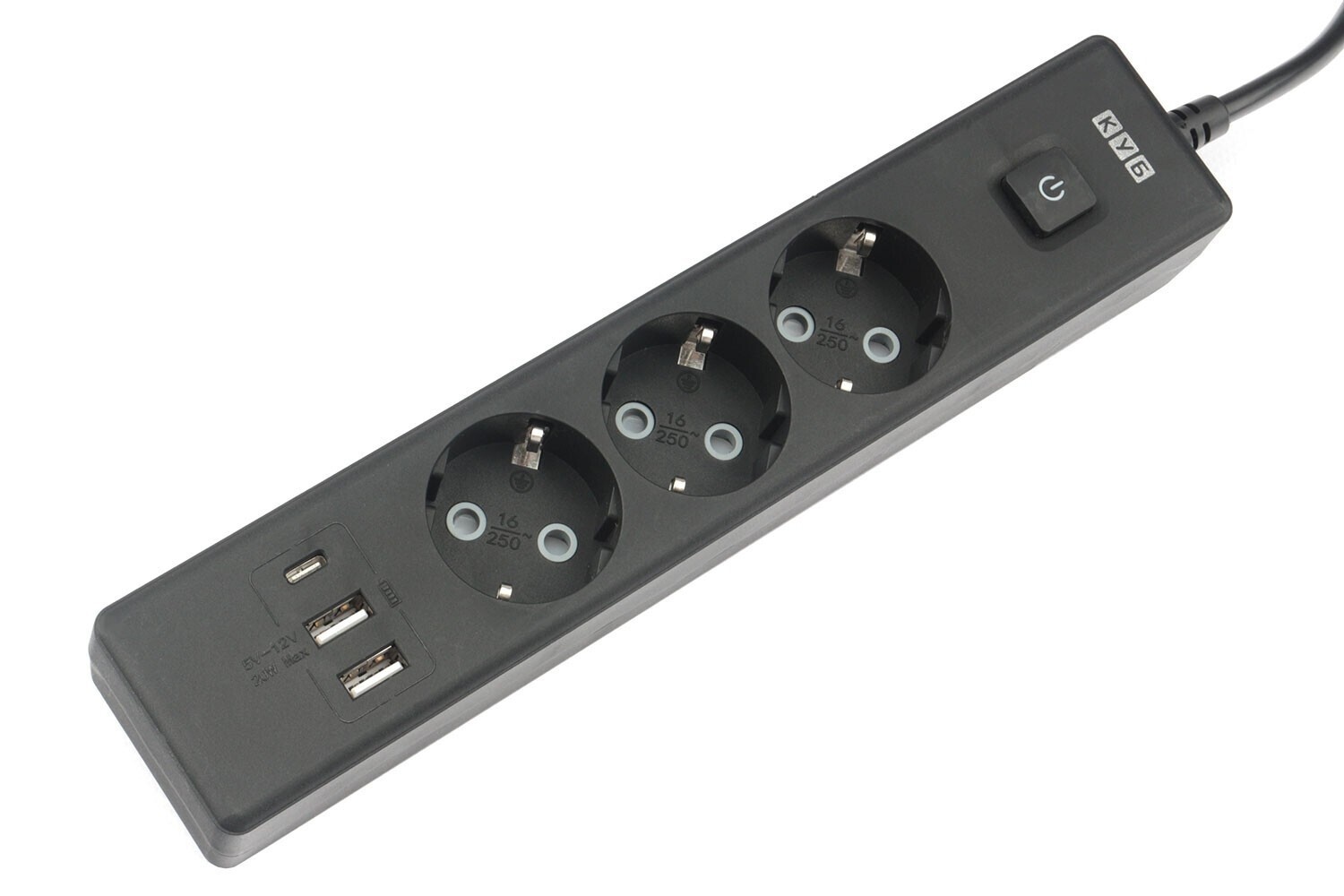 

Удлинитель PowerCube КУБ PC-6B-2M, 3-розетки, 2xUSB, 1xUSB Type-C, 2 м, черный (PC-6B-2M), PC-6B-2M