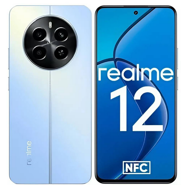 

Смартфон Realme 12 4G, 6.67" 2400x1080 AMOLED, Qualcomm Snapdragon 685, 8Gb RAM, 256Gb, 3G/4G, NFC, Wi-Fi, BT, 2xCam, 2-Sim, 5000 мА⋅ч, USB Type-C, Android 14, голубой (RLM-3871.8-256.BL), 12 4G