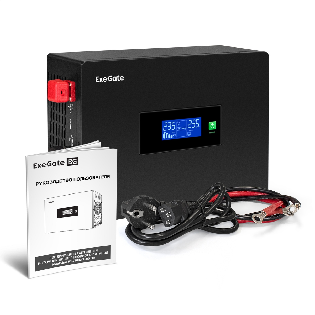 

Инвертор ExeGate IdealSine SR-1000.LCD.2SH, 1000 В·А, 1 кВт, EURO, розеток - 2, черный (EX295993RUS) (без аккумуляторов), IdealSine SR-1000.LCD.2SH