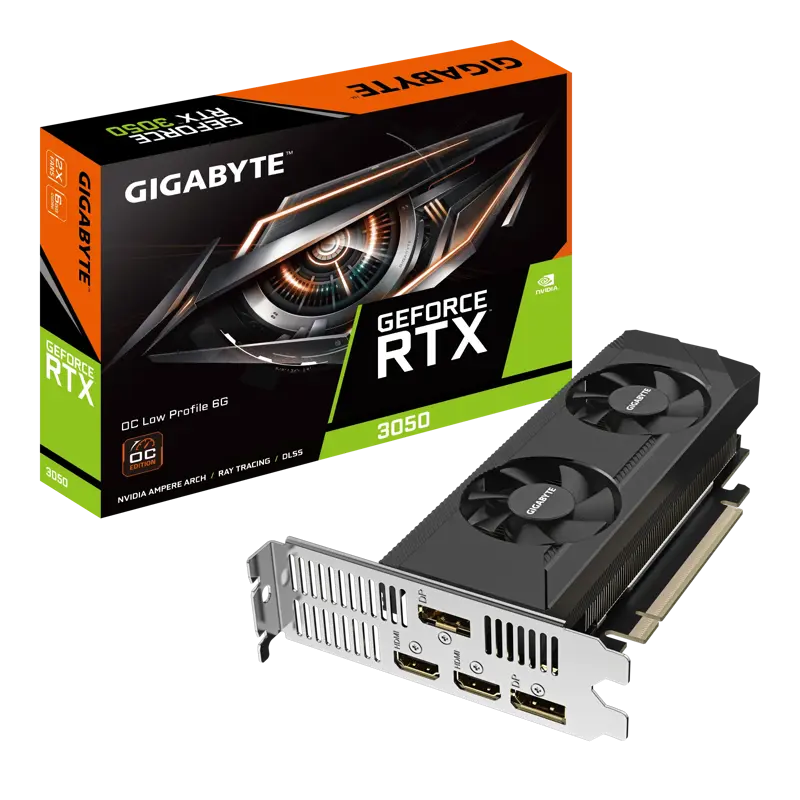 Видеокарта GIGABYTE NVIDIA GeForce RTX 3050 OC, 6Gb GDDR6