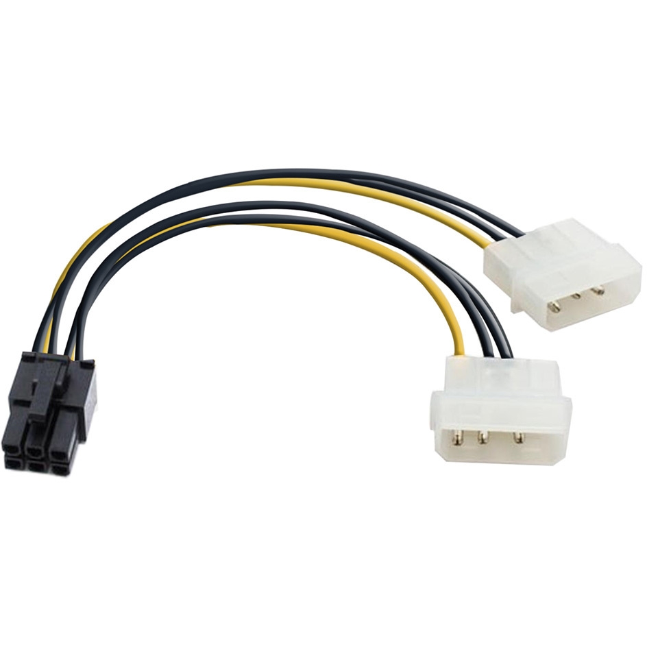 

Кабель питания 2xMolex(M)-PCI-E 6-pin(M) Exegate, 15 см, белый (EX-CC-PSU-6/EX138937RUS)