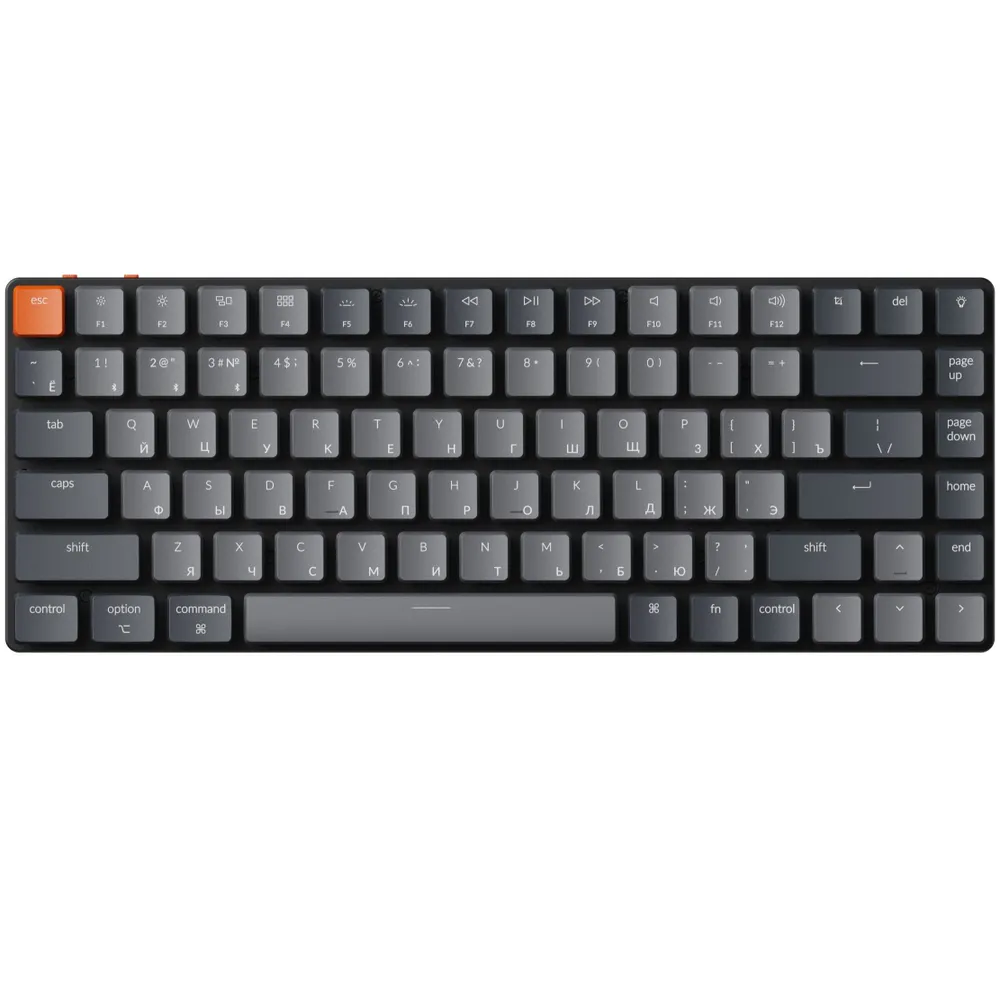 

Клавиатура проводное/беспроводное Keychron K3 , механическая, Gateron G Pro Red Switch , подсветка, Bluetooth/USB, серый/черный (K3-B1-RU), K3