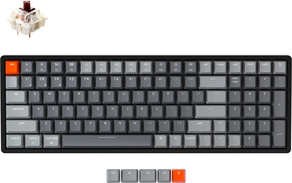 Клавиатура Keychron K4 , Bluetooth/USB, черный (K4-C3-RU)