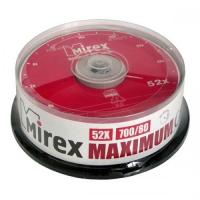 Диск CD-R 700Mb 52x Mirex, Maximum, Cake Box (25шт)