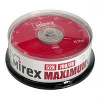 Диск CD-R 700Mb 52x Mirex, Maximum, Cake Box (25шт) - фото 1