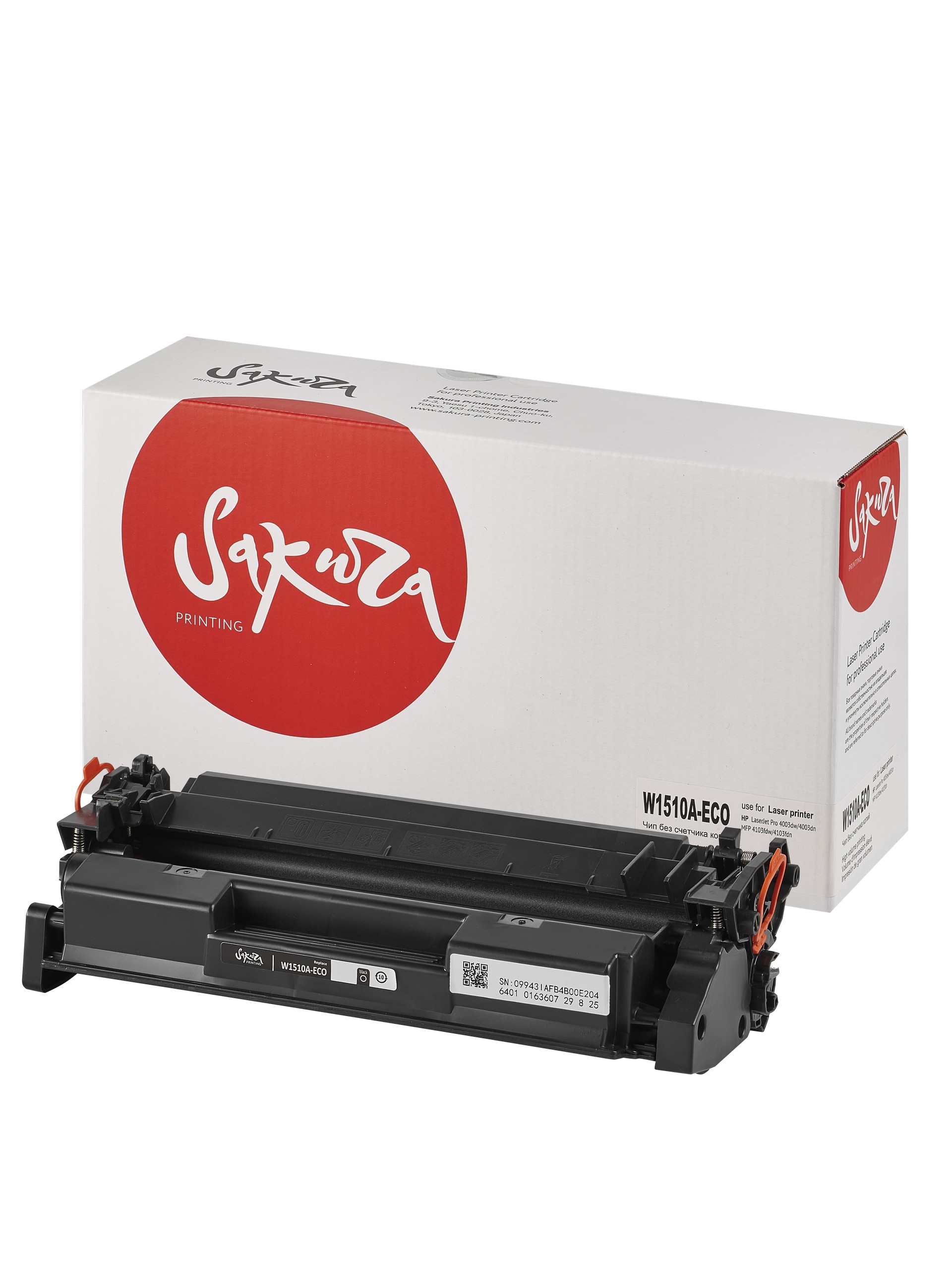 

Картридж лазерный Sakura SAW1510A (W1510A), черный, 3050 страниц, совместимый для 4003dw/4103fdn/4103fdw/4003dn