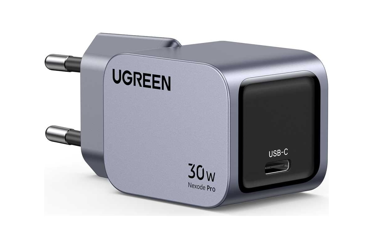 

Сетевое зарядное устройство UGREEN Nexode Pro X703 30 Вт, EU, USB type-C, Quick Charge, PD, серый (35006), X703