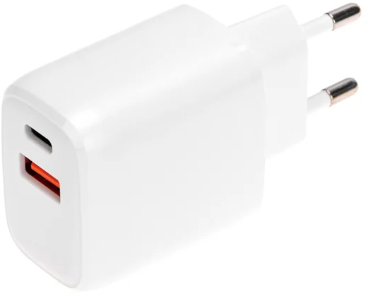 

Сетевое зарядное устройство Rexant 20 Вт, USB, EU, USB type-C, Quick Charge, PD, белый (18-2225)